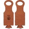 Peace Sign Leatherette Wine Tote Single Sided - Front and Back