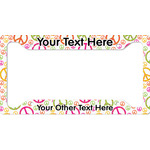 Peace Sign License Plate Frame (Personalized)