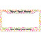 Peace Sign License Plate Frame Wide