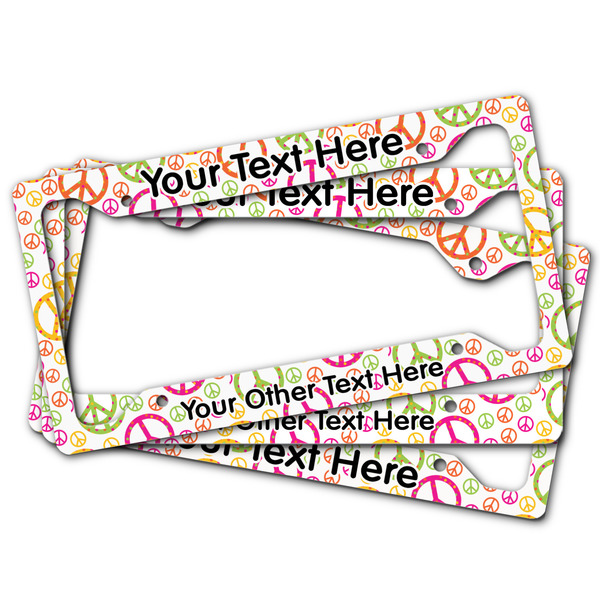 Peace Sign License Plate Frames - (PARENT MAIN)