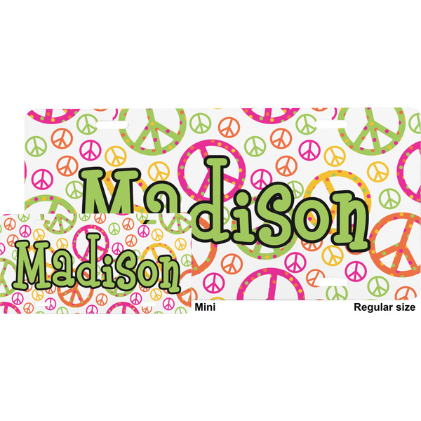 Peace Sign License Plate (Sizes)