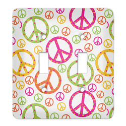 Peace Sign Light Switch Cover (2 Toggle Plate)