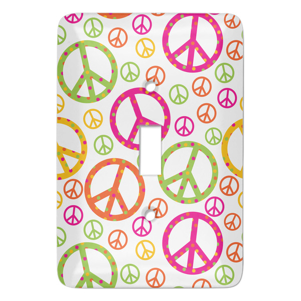 Custom Peace Sign Light Switch Cover