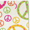 Peace Sign Linen Placemat - DETAIL