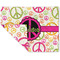 Peace Sign Linen Placemat - Folded Corner (double side)