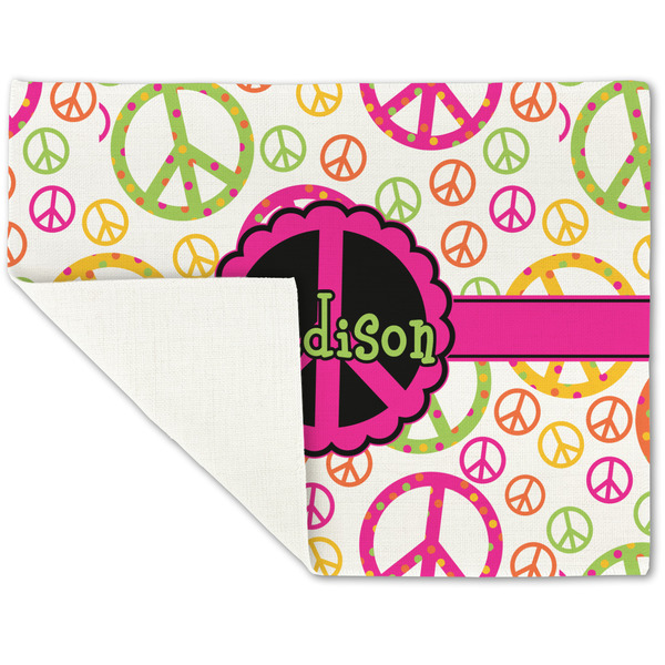 Peace Sign Linen Placemat - Folded Corner (single side)