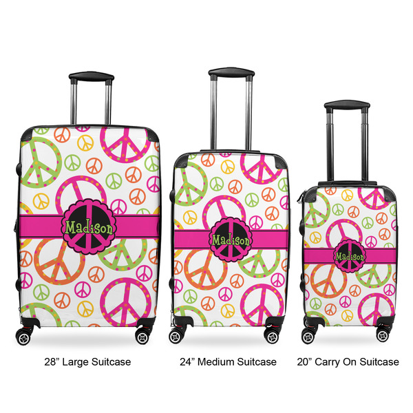 Peace Sign Luggage Bags all sizes - With Handle
