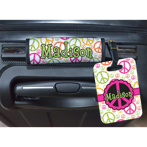 Peace Sign Luggage Wrap & Tag
