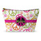 Peace Sign Makeup Bag - Large - 12.5"x7" (Personalized)