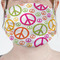 Peace Sign Mask - Pleated (new) Front View on Girl