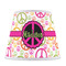 Peace Sign Poly Film Empire Lampshade - Front View