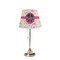 Peace Sign Poly Film Empire Lampshade - On Stand
