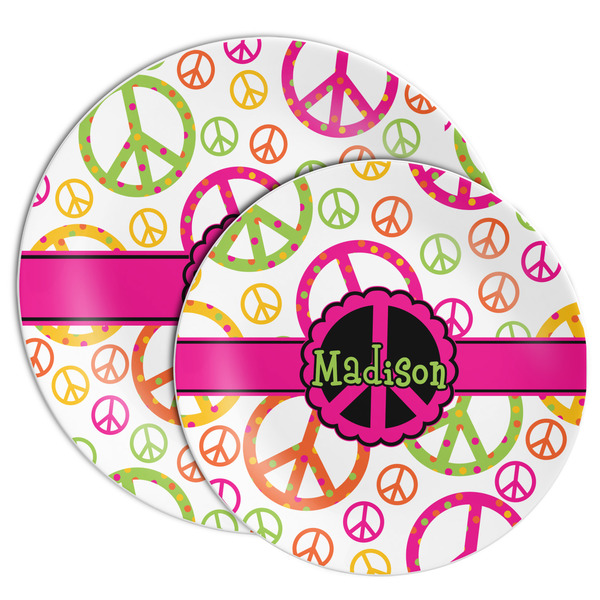Peace Sign Melamine Plates - PARENT/MAIN