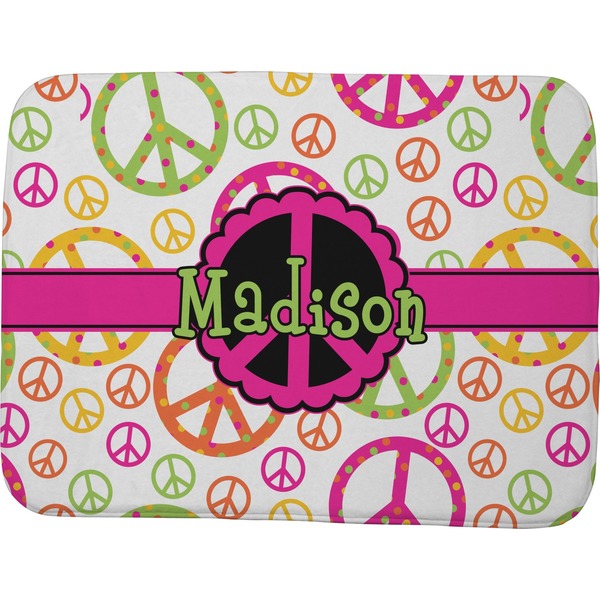 Custom Peace Sign Memory Foam Bath Mat - 48"x36" (Personalized)