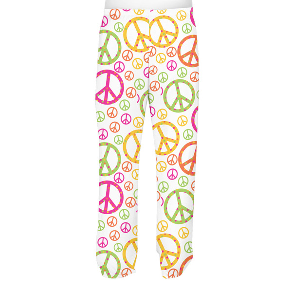 Peace Sign Men's Pjs Back - on model