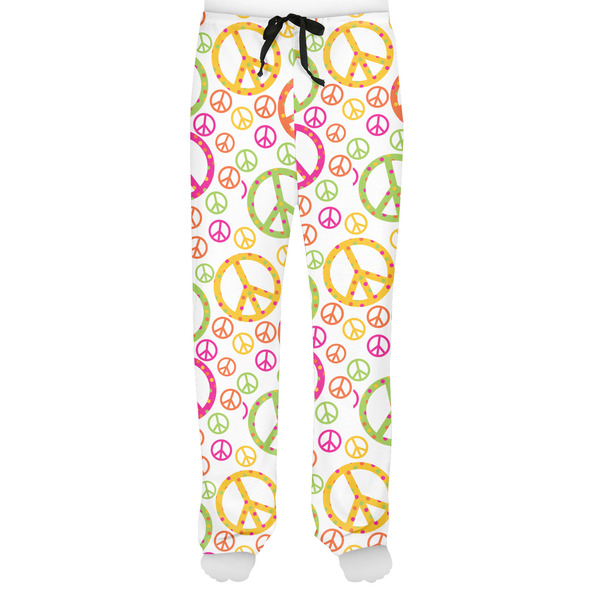Peace Sign Men's Pjs Front - on model