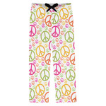 Peace Sign Mens Pajama Pants - XS