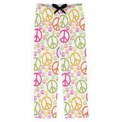 Peace Sign Mens Pajama Pants - XS (Personalized)