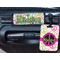 Peace Sign Metal Luggage Tag & Handle Wrap - In Context