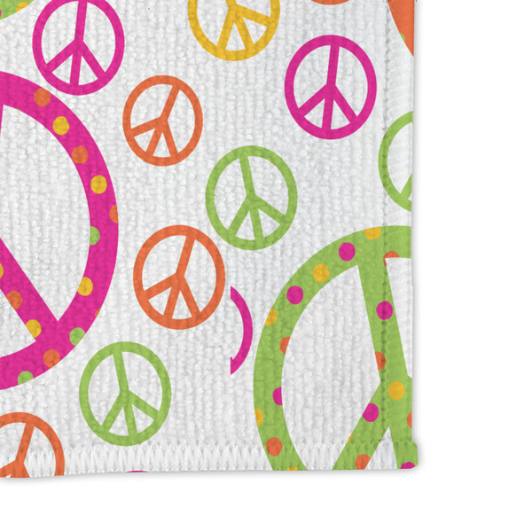 Peace Sign Microfiber Dish Rag - DETAIL