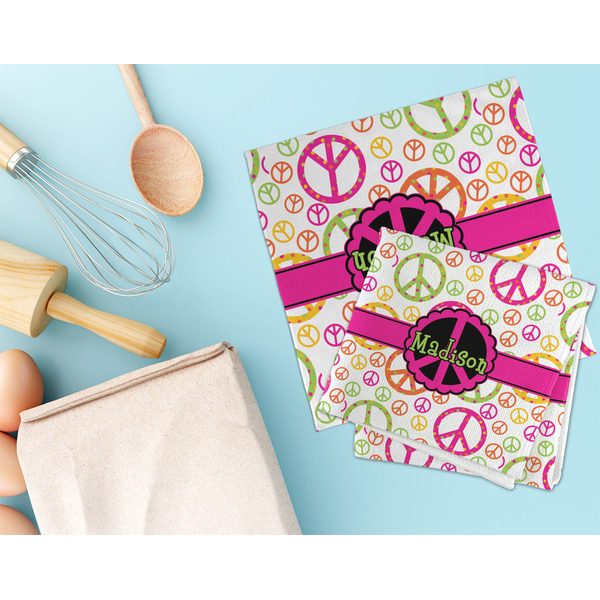 Peace Sign Microfiber Dish Rag - LIFESTYLE