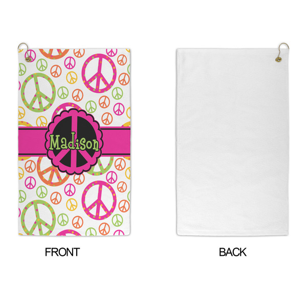 Peace Sign Microfiber Golf Towels - APPROVAL