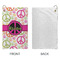 Peace Sign Microfiber Golf Towels - Small - APPROVAL