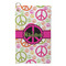 Peace Sign Microfiber Golf Towels - Small - FRONT