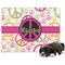 Peace Sign Dog Blanket (Personalized)
