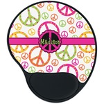 Peace Sign Mouse Pad with Wrist Support