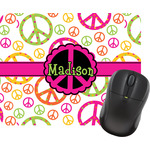 Peace Sign Rectangular Mouse Pad (Personalized)