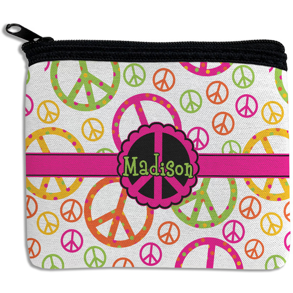 Custom Peace Sign Rectangular Coin Purse (Personalized)