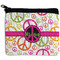 Peace Sign Neoprene Coin Purse - Front