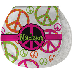 Peace Sign Burp Pad - Velour w/ Name or Text