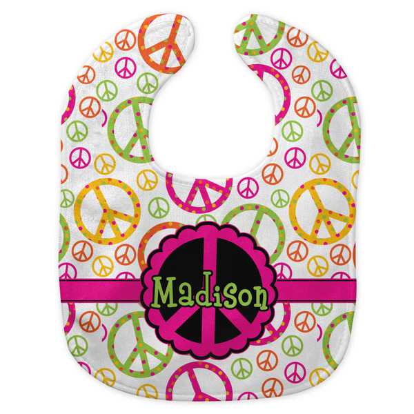 Peace Sign New Bib Flat Approval