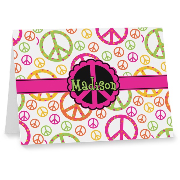 Custom Peace Sign Note cards (Personalized)