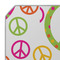 Peace Sign Octagon Placemat - Single front (DETAIL)
