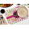 Peace Sign Octagon Placemat - Single front (LIFESTYLE) Flatlay