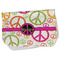 Peace Sign Burp Cloth - Fleece w/ Name or Text
