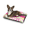 Peace Sign Outdoor Dog Beds - Medium - IN CONTEXT