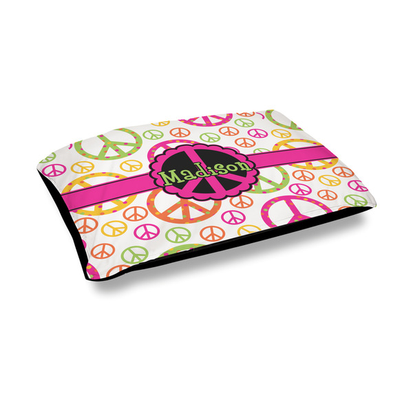 Custom Peace Sign Outdoor Dog Bed - Medium (Personalized)