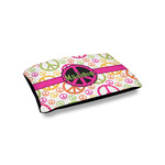 Peace Sign Outdoor Dog Bed - Small (Personalized)