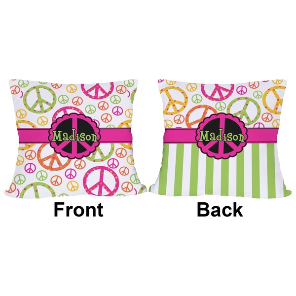 Peace Sign Outdoor Pillow - 20x20