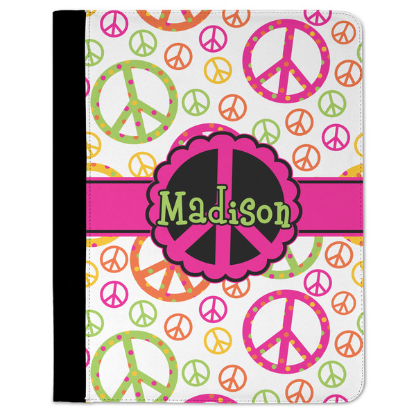 Custom Peace Sign Padfolio Clipboard - Large (Personalized)