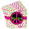 Peace Sign Paper Coasters - Front/Main