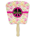 Peace Sign Paper Fan (Personalized)
