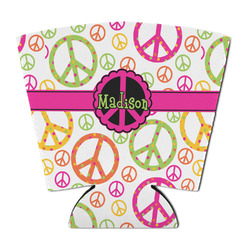 Peace Sign Party Cup Sleeve - with Bottom (Personalized)