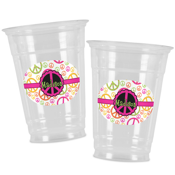 Peace Sign Party Cups - 16oz - Alt View