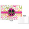 Peace Sign Disposable Paper Placemat - Front & Back