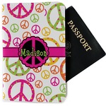 Peace Sign Passport Holder - Fabric (Personalized)